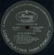 LP - Dinah Washington - I Concentrate On You