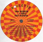 LP - Dinah Washington - In Tribute - Mono
