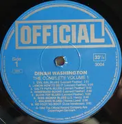 LP - Dinah Washington - The Complete Dinah Washington Vol. 1 (1943-1945)
