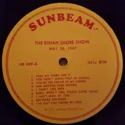 LP - Dinah Shore / Bing Crosby featuring Peggy Lee , Nat King Cole , Joe Venuti - The Dinah Shore - Bing Crosby Shows