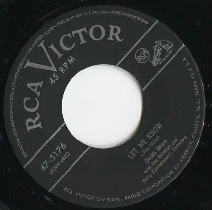 Dinah Shore - Let Me Know