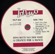 LP - Dino Betti Van Der Noot - Chance For A Dance - Still Sealed