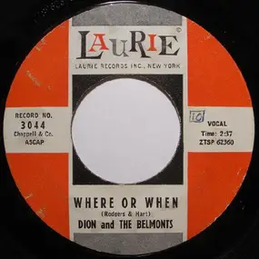 Dion & the Belmonts - Where Or When