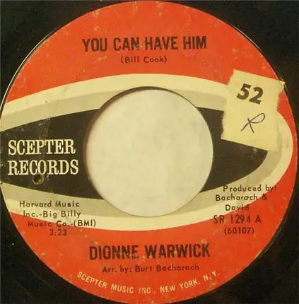 Dionne Warwick - You Can Have Him / Is There Another Way To Love Him