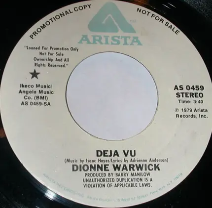 Dionne Warwick - Déja Vu