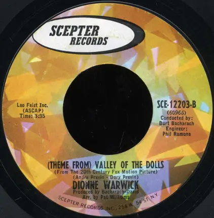 Dionne Warwick - I Say A Little Prayer / (Theme From) Valley Of The Dolls