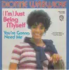 7inch Vinyl Single - Dionne Warwick - (I'm) Just Being Myself - promo
