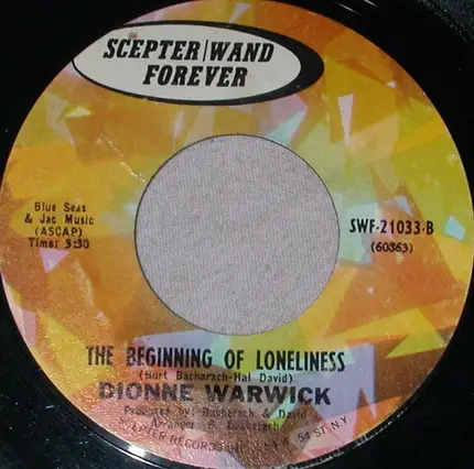 Dionne Warwick - Somewhere / The Beginning Of Loneliness
