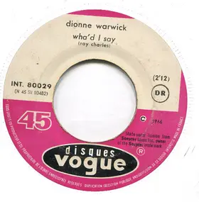 Dionne Warwick - Oh Yeah Yeah Yeah