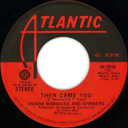 Dionne Warwick And Spinners - Then Came You