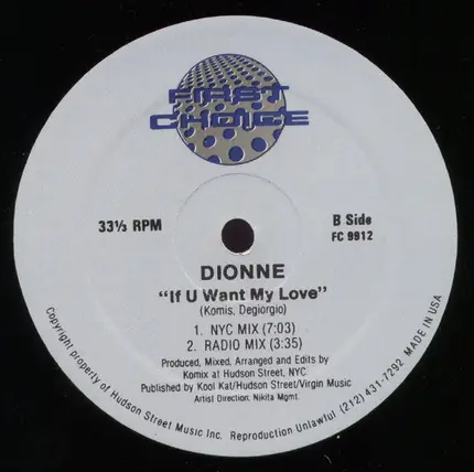 Dionne - If U Want My Love