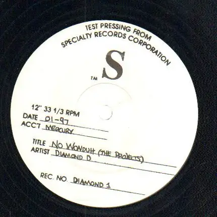 Diamond D - No Wonduh (The Projects)