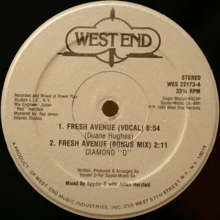Diamond 'D', Diamond D - Fresh Avenue