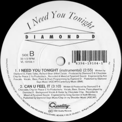 Diamond D - I Need You Tonight