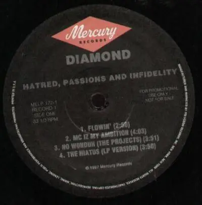 Diamond - Hatred, Passions And Infidelity (Instrumentals)
