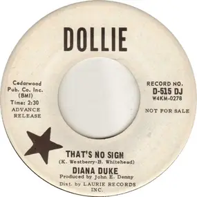 Diana Duke - That's No Sign