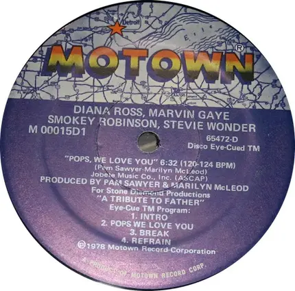 Diana Ross / Marvin Gaye / Smokey Robinson / Stevie Wonder - Pops, We Love You