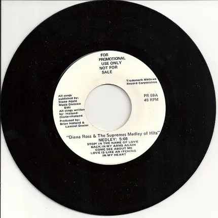 Diana Ross & The Supremes - Diana Ross & The Supremes Medley Of Hits
