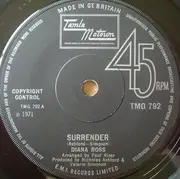 7'' - Diana Ross - Surrender