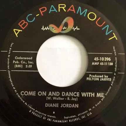 Diane Jordan - Come On And Dance With Me / Set 'Em Up Pop