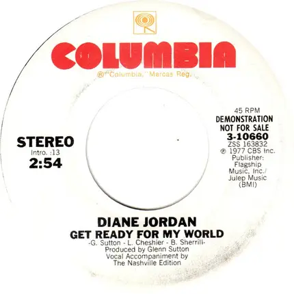 Diane Jordan - Get Ready For My World