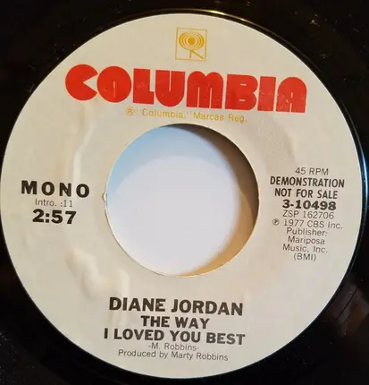 Diane Jordan - The Way I Loved You The Best