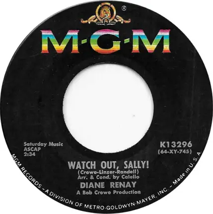 Diane Renay - Watch Out Sally!