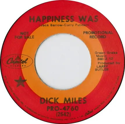 Dick Miles - Happiness Was / The Deal