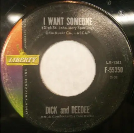 Dick And Dee Dee - The Mountain's High / I Want Someone