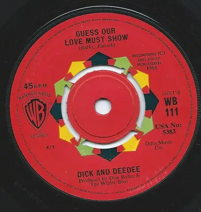 Dick And Dee Dee - Where Did The Good Times Go / Guess Our Love Must Show