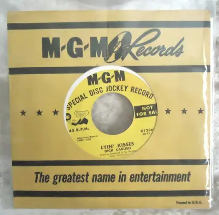 Dick Caruso - Pretty Eyed Baby / Lyin' Kisses