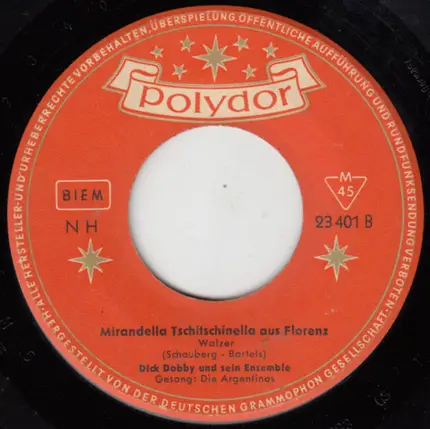 Dick Dobby Und Sein Ensemble - Die Spanische Nacht Und Der Spanische Wein Im Schönen Andalusien