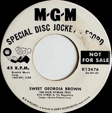 Dick Hyman And His Orchestra - Tokyo Alley / Sweet Georgia Brown