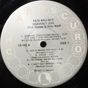 LP - Dick Hyman & Ruby Braff - Fats Waller's Heavenly Jive