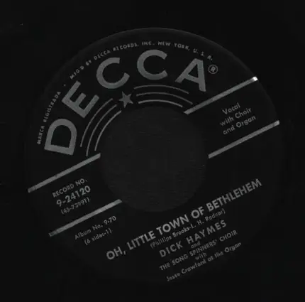 Dick Haymes - Oh, Little Town Of Bethelehem/Joy To The World