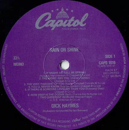 Dick Haymes - Rain or Shine