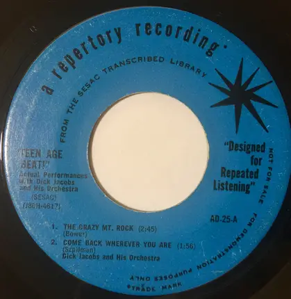 Dick Jacobs Orchestra - Teen Age Beat!