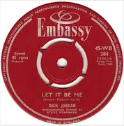 7inch Vinyl Single - Dick Jordan - Let It Be Me / Running Bear