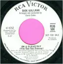 7inch Vinyl Single - Dick Kallman - On A Clear Day (You Can See Forever) / I Believe In You