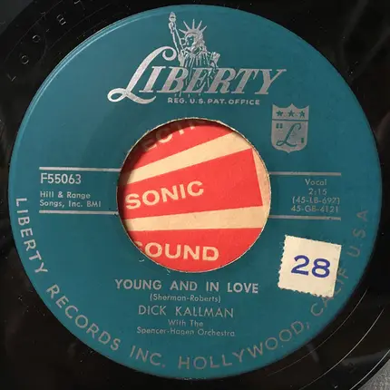Dick Kallman With The Spencer-Hagen Orchestra - Young And In Love / I Cry To The Moon