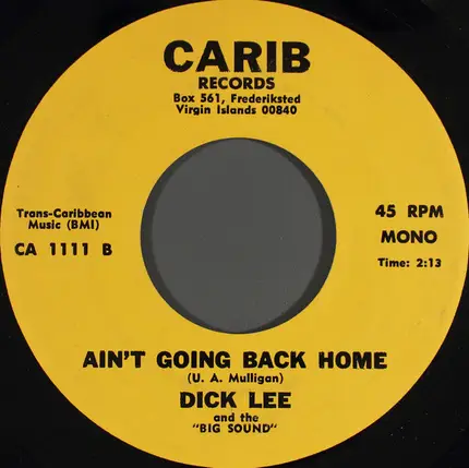 Dick Lee And The 'Big Sound' - Blessing In Disguise
