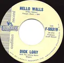 7inch Vinyl Single - Dick Lory - Hello Walls / City Of Love