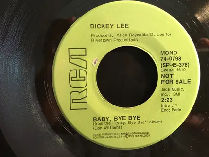 Dickey Lee - Baby, Bye Bye