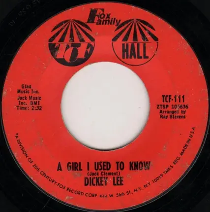 Dickey Lee - The Girl From Peyton Place
