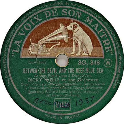 Dickie Wells And His Orchestra - Bugle Call Rag / Between The Devil And The Deep Blue Sea