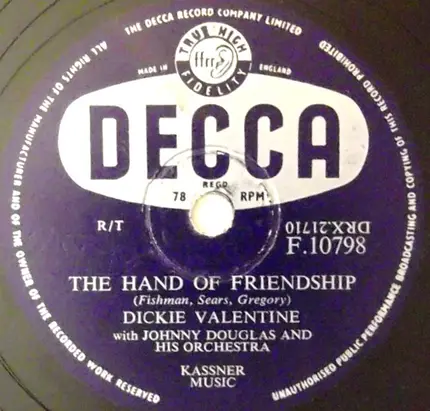 Dickie Valentine - Christmas Island / The Hand Of Friendship