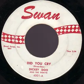 Dicky Doo & The Don'ts - Did You Cry / Click Clack