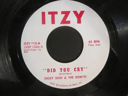 Dicky Doo & The Don'ts - Did You Cry