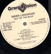 LP - Didier Lockwood - Out Of The Blue - Promo