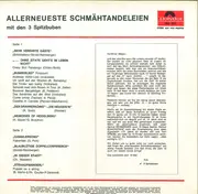 LP - Die 3 Spitzbuben - Allerneuerste Schmähtandeleien